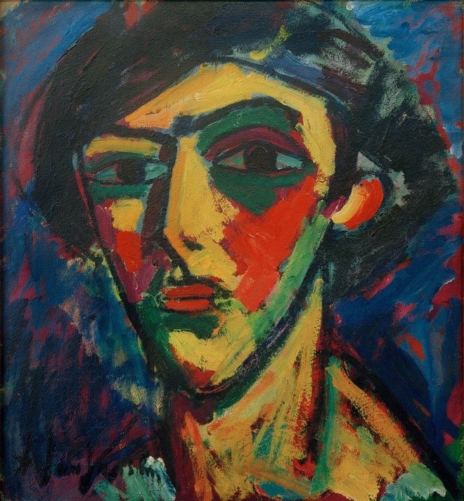 Alexej von Jawlensky, Jünglingskopf (Jugend (Lebensalter),Kunst,Mann,Mensch,Portrait,Expressionismus,Jüngling,Der Blaue Reiter,Russische Kunst,Kopf,Jugendlicher,Junger Mann)