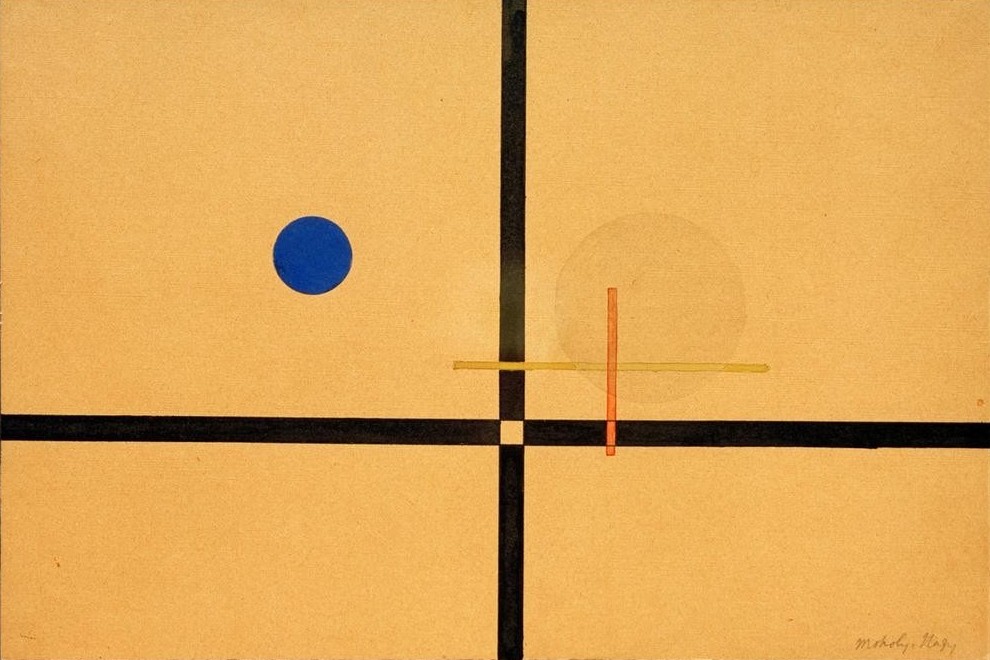 Laszlo Moholy-Nagy, Komposition (Bauhaus,Deutsche Kunst,Geometrie,Kunst,Konstruktivismus,Geometrisch,Abstrakte Kunst,Ungarische Kunst,Kreis,Privatsammlung,Form)