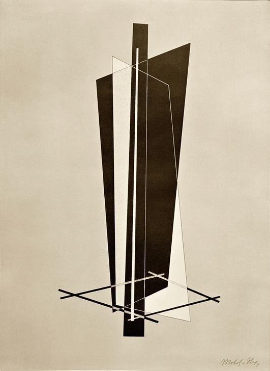 Laszlo Moholy-Nagy, Konstruktionen. 6. Kestner-Mappe (Bauhaus,Deutsche Kunst,Geometrie,Kunst,Konstruktivismus,Abstrakte Kunst,Ungarische Kunst)