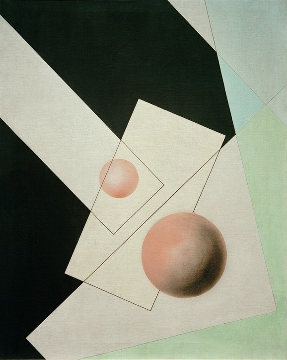 Laszlo Moholy-Nagy, Am 4 (26) (Bauhaus,Deutsche Kunst,Geometrie,Kunst,Konstruktivismus,Geometrisch,Abstrakte Kunst,Ungarische Kunst,Kugel,Form)