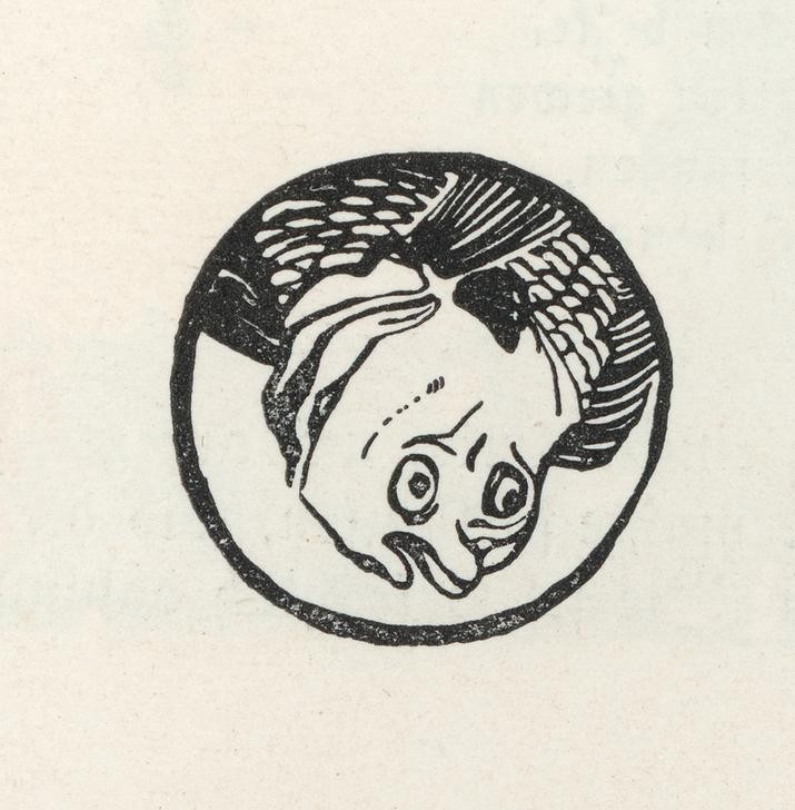Carl Fahringer, Unbekannt (GESELLSCHAFT, KINDER- UND JUGENDBUCH, LASTER, LITERATUR, MÄRCHEN, STRAFE, FISCH, MORAL, TIERFABEL, REDENSART, FABEL, ÖSTERREICHISCHE KUNST, NEID, ILLUSTRATION, BUCHILLUSTRATION, SCHOLLE (FISCH), SAMMLUNG AKG-IMAGES, GERLACH & WIEDLING, EIN FRECHES MUNDWER)