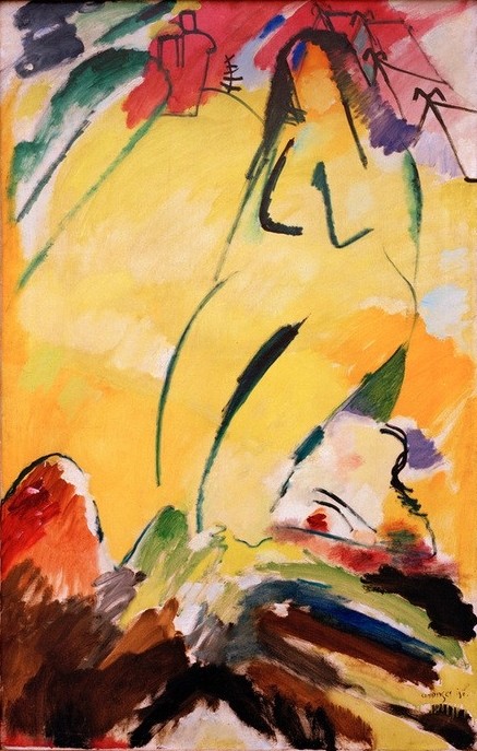 Wassily Kandinsky, Akt (Frau,Kunst,Akt,Expressionismus,Der Blaue Reiter,Russische Kunst,Abstraktion,Neue Kuenstlervereinigung Muenchen)