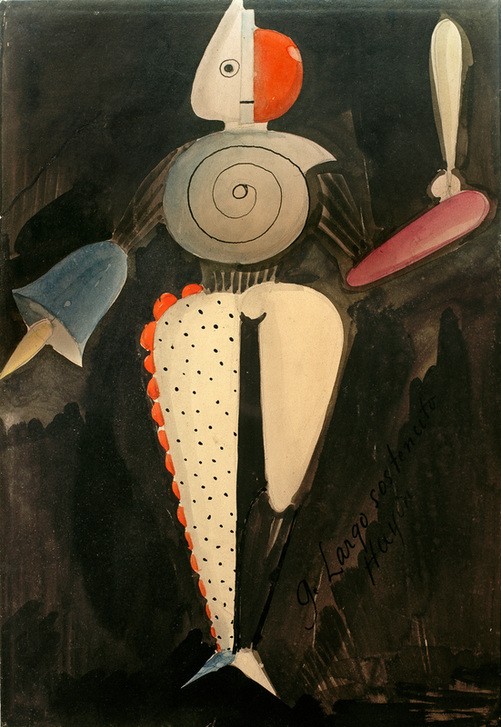 Oskar Schlemmer, Der Abstrakte (Ballett,Bauhaus,Deutsche Kunst,Figurine,Musik,Tanz,Abstraktion)