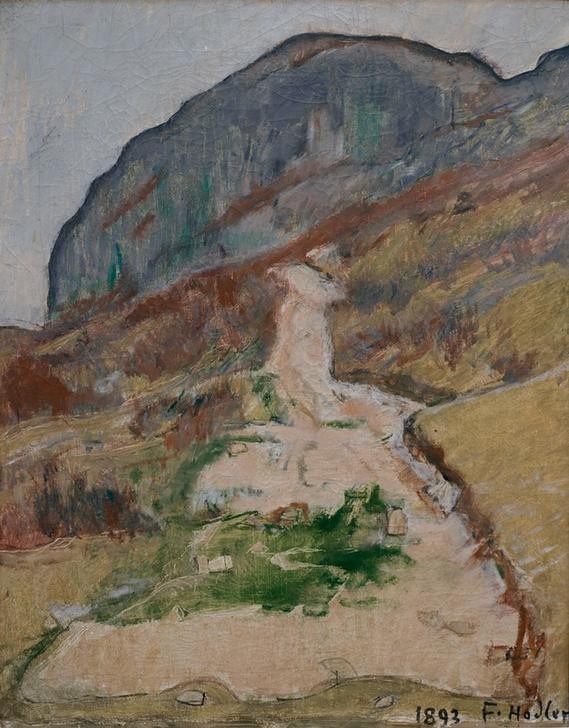 Ferdinand Hodler, Weg am Saleve (Landschaft,Weg,Schweizerische Kunst)