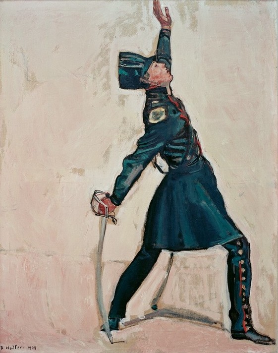 Ferdinand Hodler, Jenenser Student (Offizier) (Geschichte,Jugendstil,Militär,Offizier,Befreiungskriege,Student,Ankleiden,Mobilmachung,Studie,Schweizerische Kunst,Freiwilligenarmee)