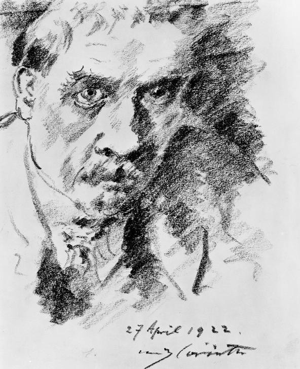 Lovis Corinth, Selbstbildnis (Grafiker,Maler (Künstler),Portrait,Person)