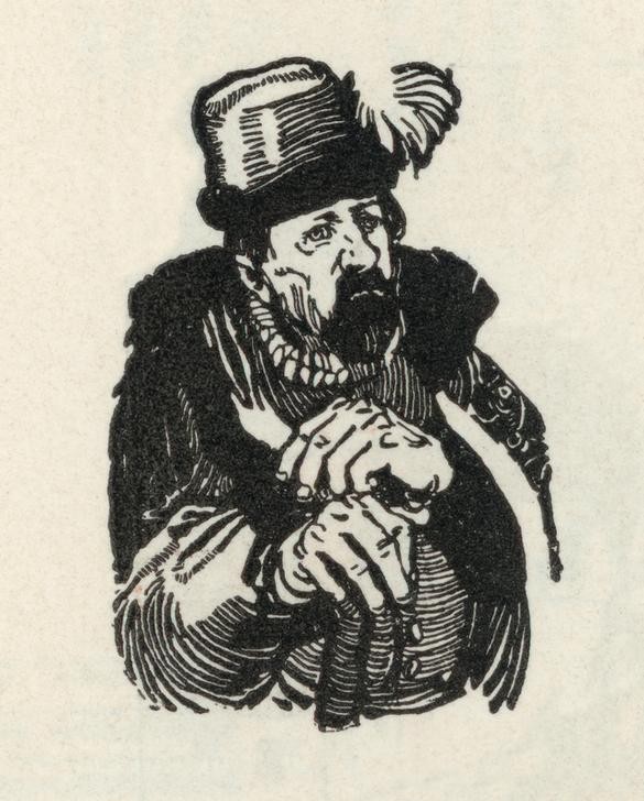 Carl Fahringer, Unbekannt (REISENDER, KINDER- UND JUGENDBUCH, LITERATUR, MÄRCHEN, MANN, MORAL, REISE, ÖSTERREICHISCHE KUNST, ILLUSTRATION, BUCHILLUSTRATION, BRUSTBILD, SAMMLUNG, GERLACH & WIEDLING, PERSON, SYMBOLIK)