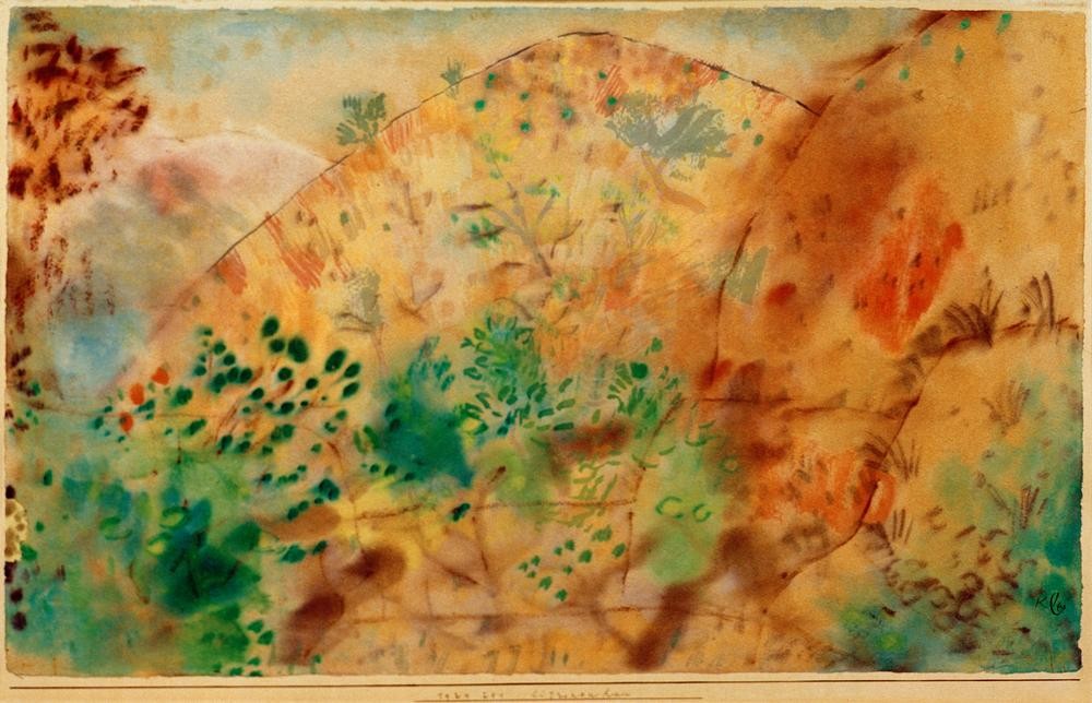 Paul Klee, Citronenhain (Bauhaus,Landschaft,Obstbau,Schweizerische Kunst, Zitrone, Hain,Süden,Landwirtschaft, Klassische Moderne, Wunschgröße, Wohnzimmer, Treppenhaus)