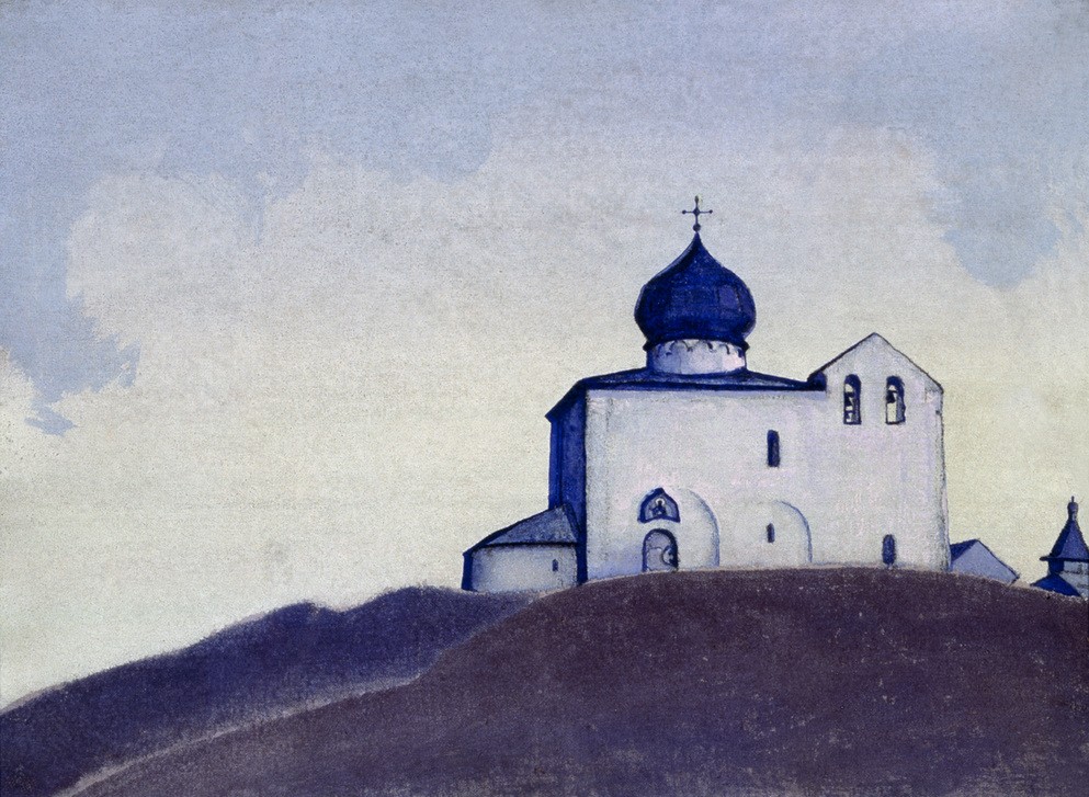 Nikolai Konstantinowitsch Roerich, Kirche des Hl. Sergius in Amerika (Kirche,Kunst,Russisch-Orthodoxe Kirche,Russische Kunst,Architekturdarstellung,Orthodoxe Kirche)