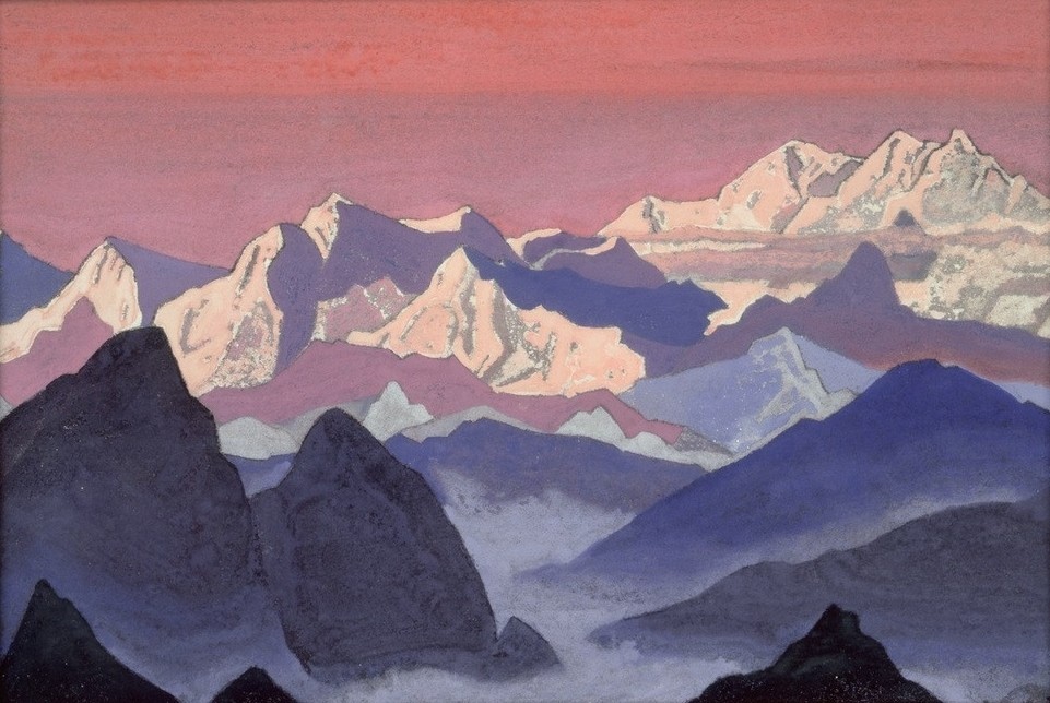 Nikolai Konstantinowitsch Roerich, Kangchenjunga (Gebirge,Geographie,Kunst,Landschaft,Russische Kunst,Berg,Topographie)