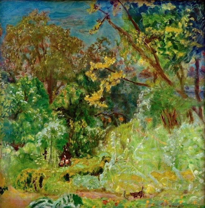 Pierre Bonnard, Coup de soleil (Kunst,Landschaft,Baum,Französische Kunst,Nabis,Sonnenschein,Sonnenstrahlen)