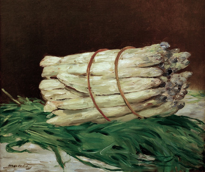 Edouard Manet, Botte d’asperges (Gemüse,Kunst,Spargel,Nahrungsmittel,Stillleben,Französische Kunst)
