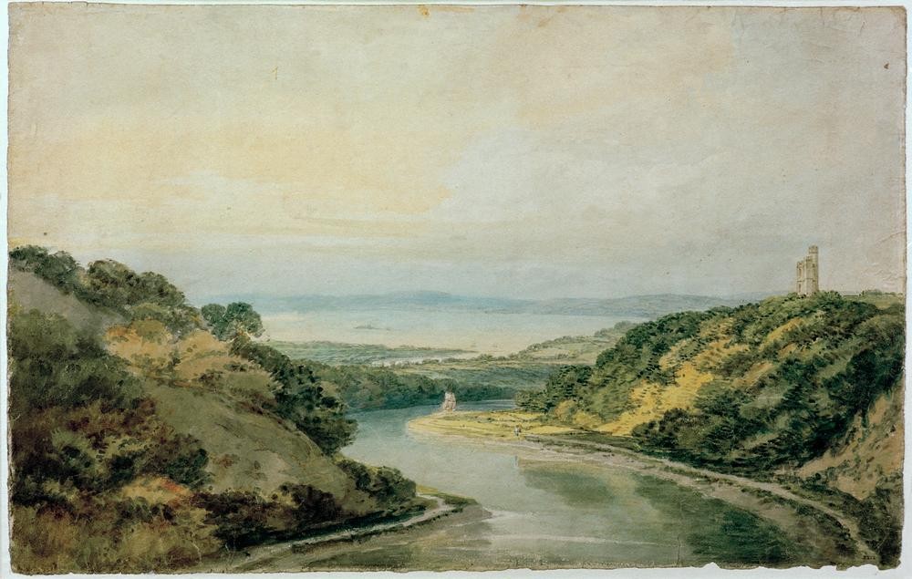 JOSEPH MALLORD WILLIAM TURNER, The Avon Gorge looking towards Bristol Channel, with Cooks Folly (Landschaft,Fluss,Englische Kunst)