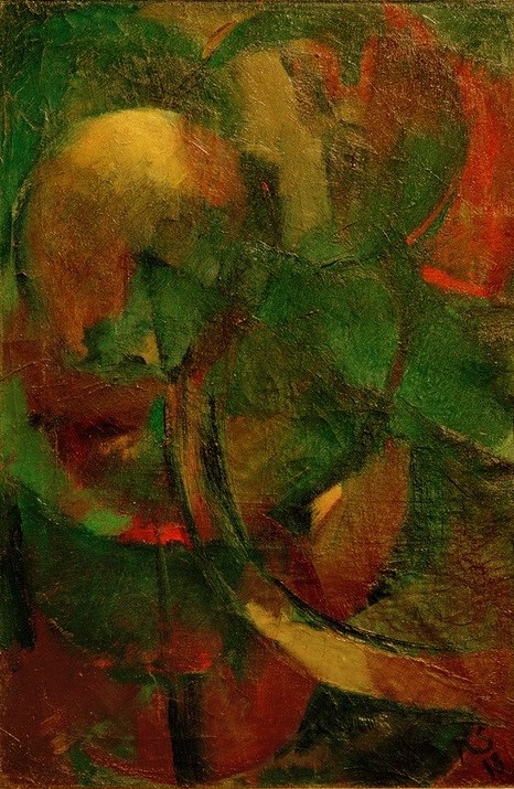 Kurt Schwitters, Abstraktion 26 (Zarte Symphonie) (Abstraktion, Früchte, abstrakte Malerei, Treppenhaus, Esszimmer, Wohnzimmer, Malerei, Wunschgröße, Klassische Moderne)