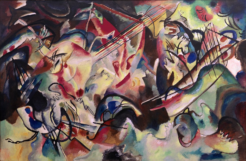 Wassily Kandinsky, Komposition VI (Der Blaue Reiter,Abstrakte Kunst,Russische Kunst)