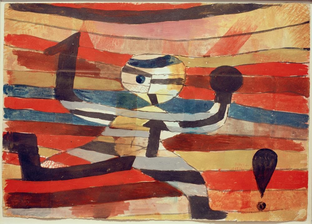 Paul Klee, Läufer (Bauhaus,Laufen,Sport,Wettlauf,Schweizerische Kunst, Klassische Moderne, Wunschgröße, Wohnzimmer, Treppenhaus)