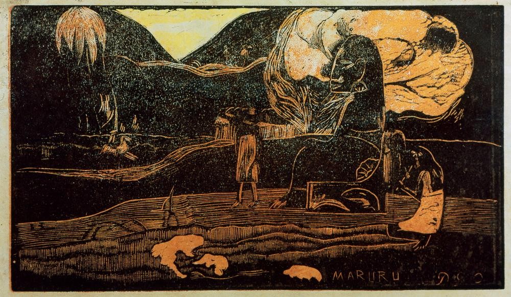 Paul Gauguin, Maruru (Kult,Religion,Völkerkunde,Französische Kunst,Göttin,Skulptur Im Bild,Land Und Leute)