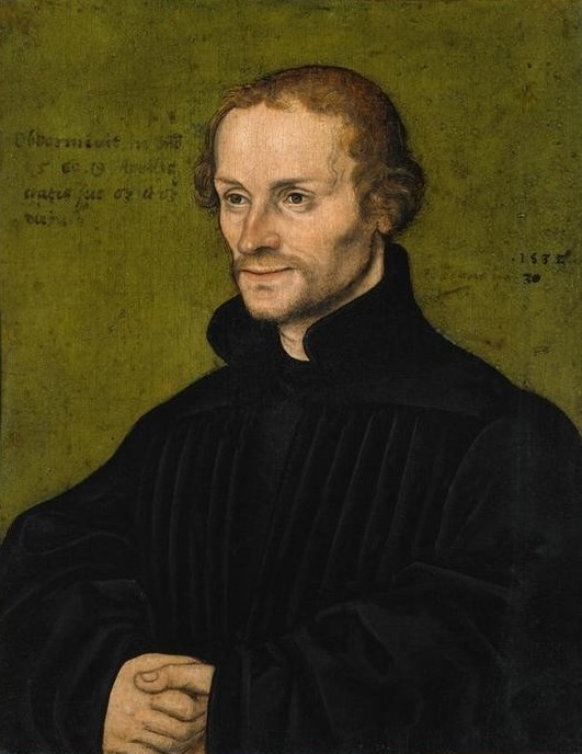Lucas Cranach der Ältere, Philipp Melanchthon (Portrait, Persönlichkeiten, Religion, Reformation, Philipp Melanchthon, Klassiker, Renaissance, Wunschgröße, Wohnzimmer)