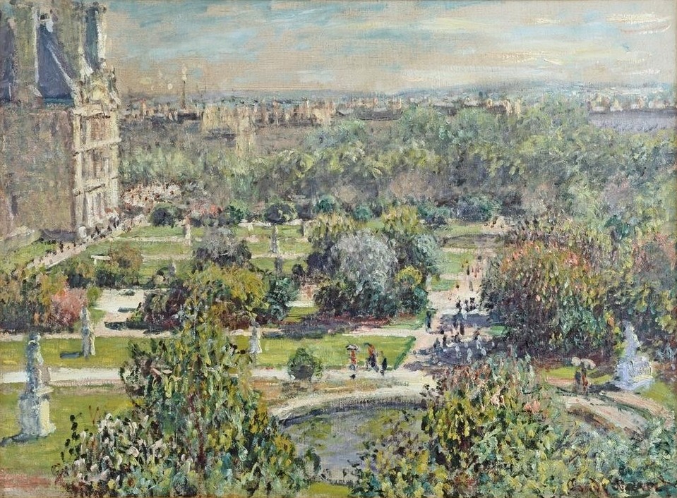 Claude Monet, Les Tuileries (Garten Und Park,Geographie,Impressionismus,Grossstadt,Französische Kunst,Topographie)