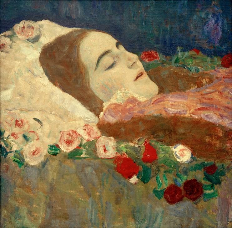 Gustav Klimt, Ria Munk auf dem Totenbett  (Persönlichkeiten)