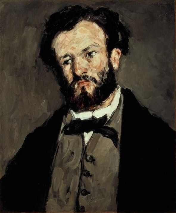 Paul Cézanne, Portrait de Valabregue (Kunstkritiker,Dichter,Literatur,Mann,Portrait,Französische Kunst,Brustbild,Person)