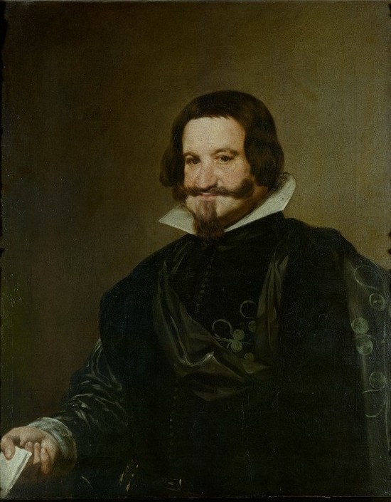 Diego Rodriguez de Silva y Velasquez, Herzog von Olivares (Geschichte,Graf,Günstling,Herrenmode,Herzog,Kunst,Mann,Mode,Orden (Auszeichnung),Politiker,Politik,Bart,Barock,Portrait,Spanische Kunst,Ritterorden,Kragen,Blick Aus Dem Bild,Halbfigur,Orden Von Calatrava,Person)