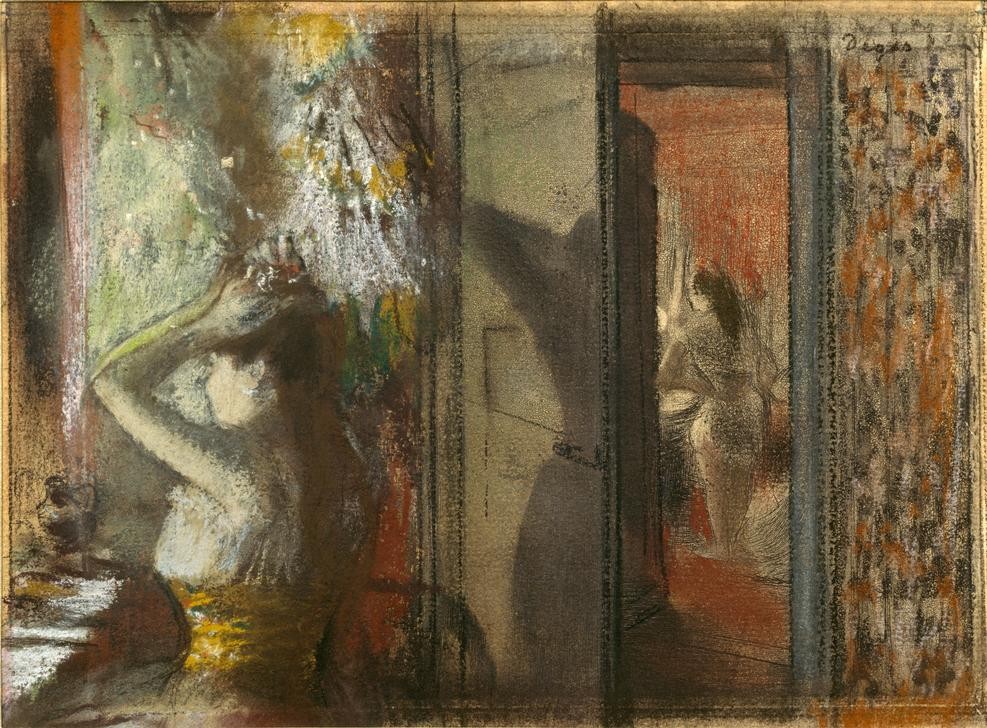 Edgar Degas, Loges d’actrices (Schauspielerin,Theater,Impressionismus,Garderobe,Französische Kunst,Hinter Den Kulissen)