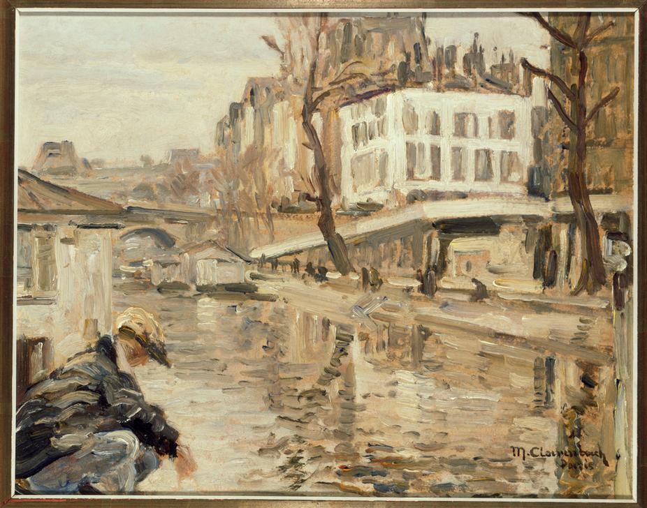 Max Clarenbach, Unbekannt (ANGELN (SPORT), DEUTSCHE KUNST, KUNST, LANDSCHAFT, IMPRESSIONISMUS, FLUSS, PRIVATSAMMLUNG)