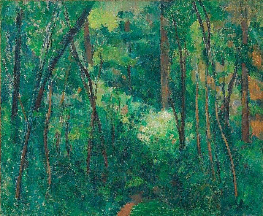 Paul Cézanne, Waldinneres (Kunst,Landschaft,Wald,Impressionismus,Französische Kunst)