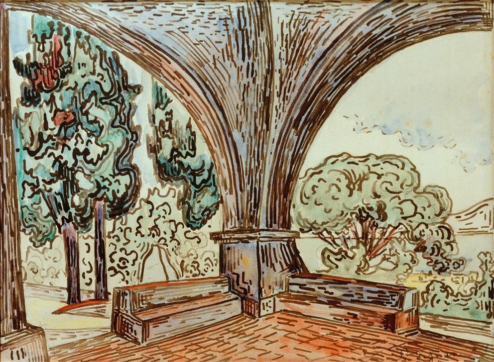 Paul Signac, Saint-Tropez, La chapelle de Sainte– Anne  (Orte und Reise)