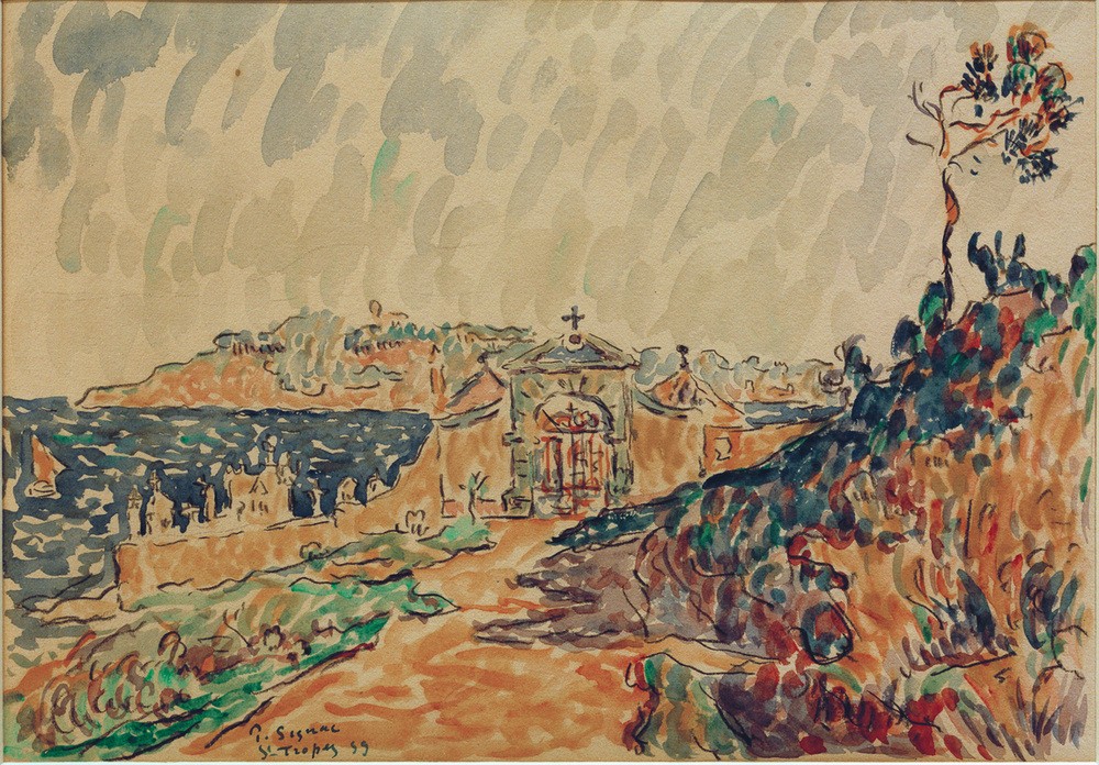 Paul Signac, Vue de la baie de Saint-Tropez  (Orte und Reise