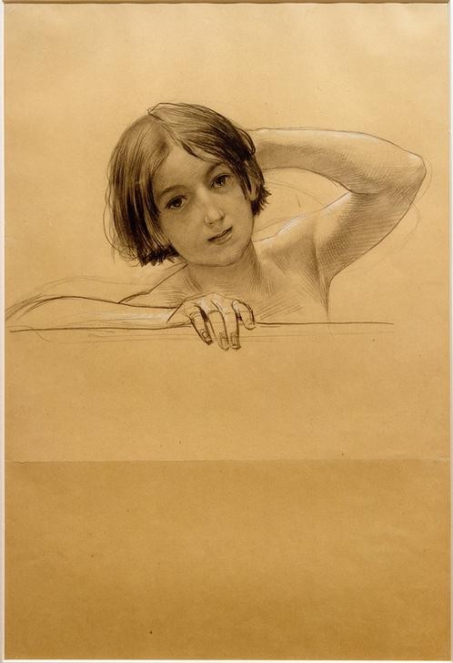 Gustav Klimt, Porträt eines Kindes  (Mensch und Gesellschaft)