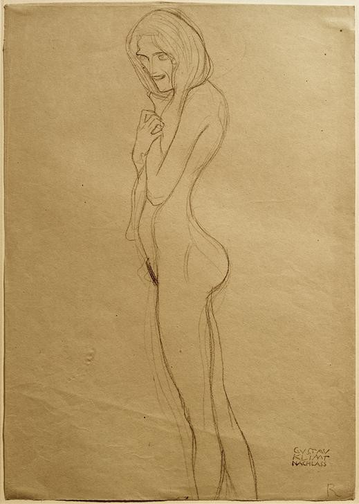 Gustav Klimt, Studie für die linke Gorgone im ‘Beethovenfries'  (Persönlichkeiten)