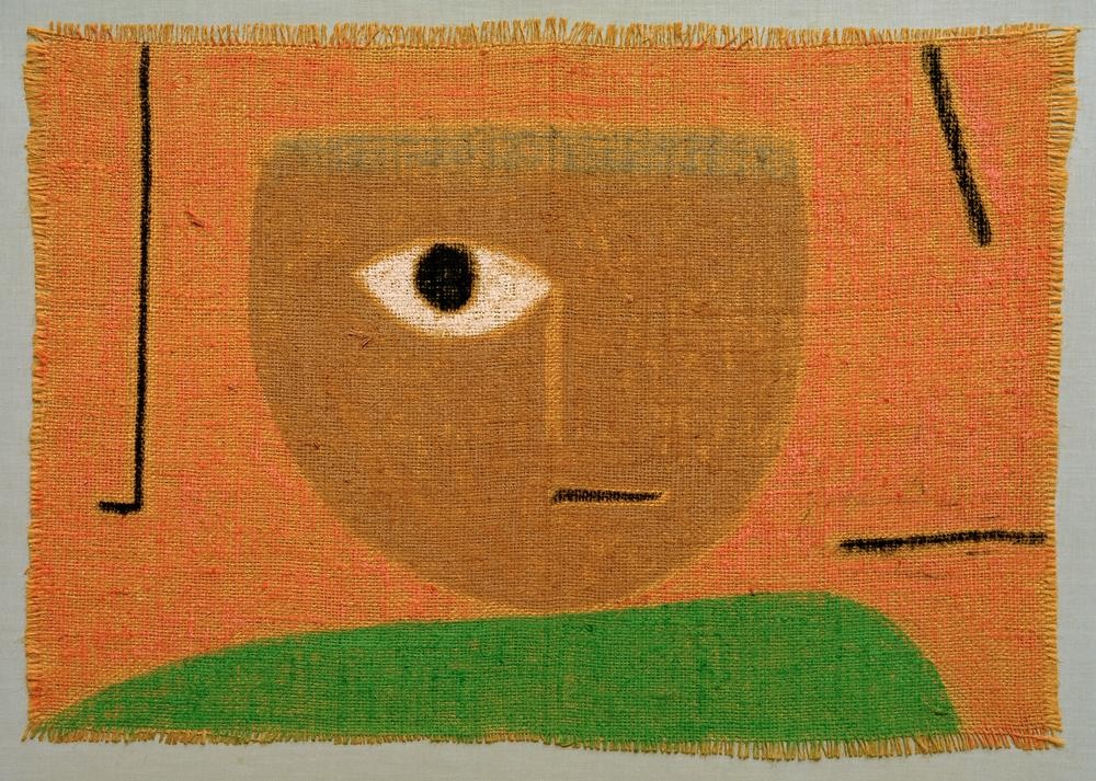 Paul Klee, Das Auge (Deutsche Kunst,Portrait,Augen,Schweizerische Kunst,Einäugig,Blick Aus Dem Bild, Klassische Moderne, Wunschgröße, Wohnzimmer, Treppenhaus)