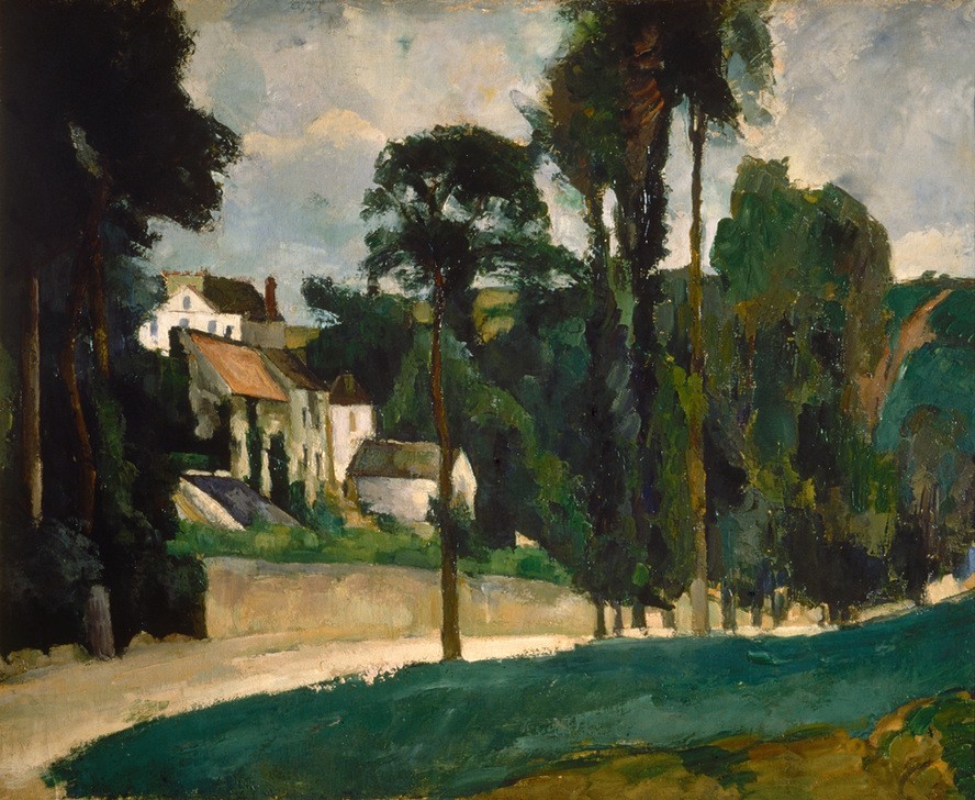 Paul Cézanne, Le Clos des Mathurins à Pontoise (Haus,Landschaft,Strasse (Allgemein),Impressionismus,Baum,Französische Kunst)