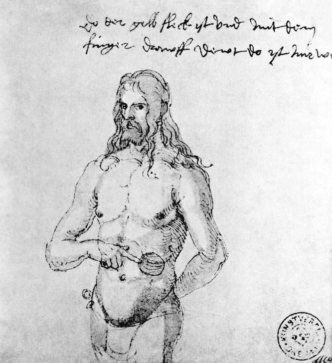 Albrecht Dürer, Der kranke Dürer (Kupferstecher,Maler (Künstler),Zeichner,Portrait,Person)