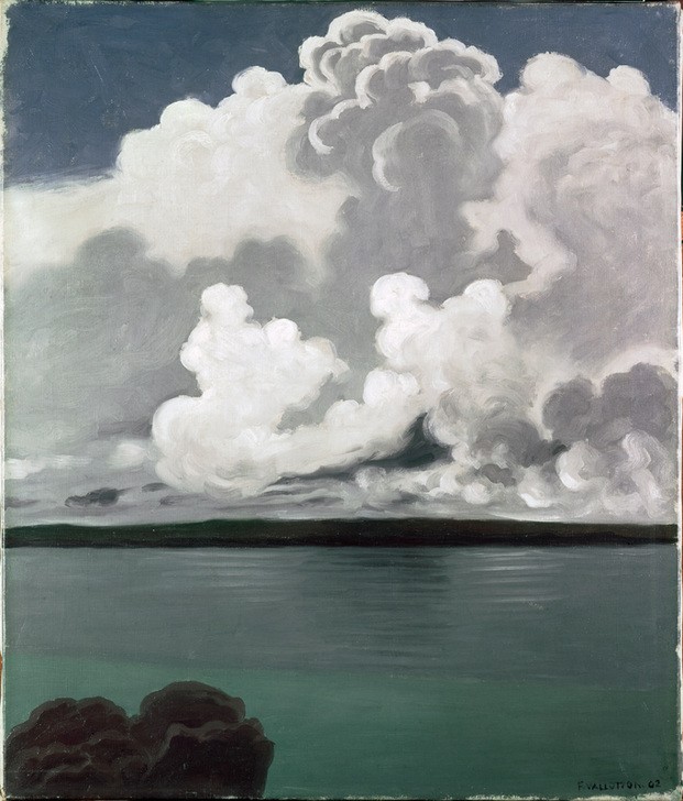 Felix Vallotton, Landschaft (Himmel (Natur),Kunst,Landschaft,Wolke,See,Französische Kunst,Schweizerische Kunst,Nabis)