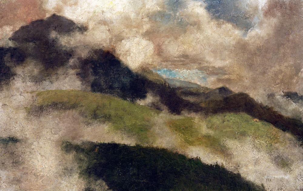 Franz Marc, Aufsteigender Nebel (Deutsche Kunst,Landschaft,Meteorologie,Nebel)