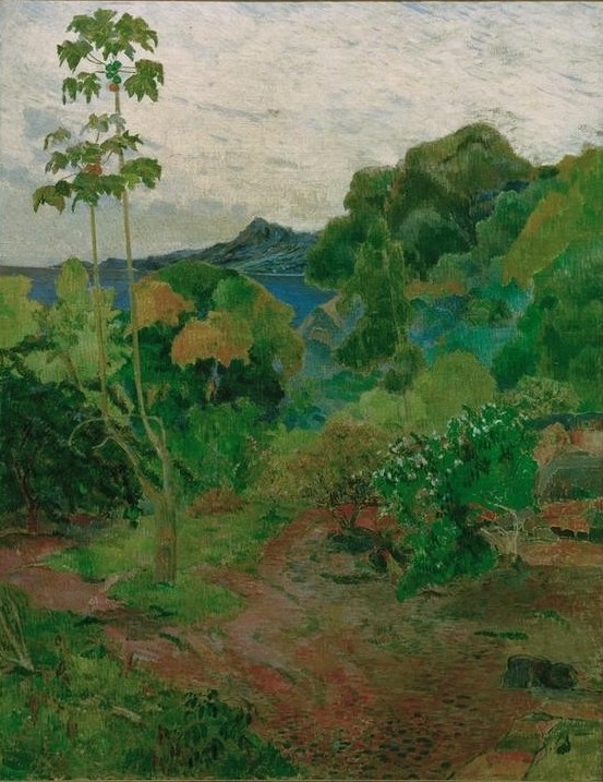 Paul Gauguin, Tropische Landschaft (Landschaft,Urwald,Wald,Impressionismus,Französische Kunst,Tropen)