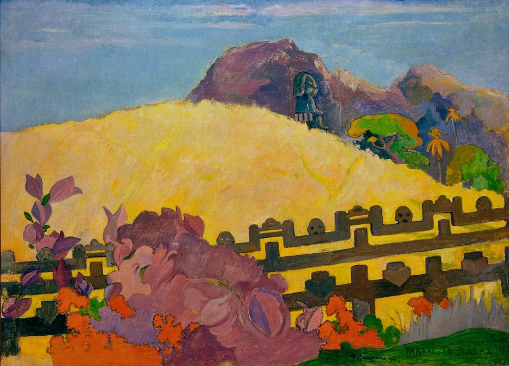 Paul Gauguin, Parahi te marae (Kult,Landschaft,Religion,Tempel,Völkerkunde,Naturreligion,Französische Kunst,Exotik,Land Und Leute)