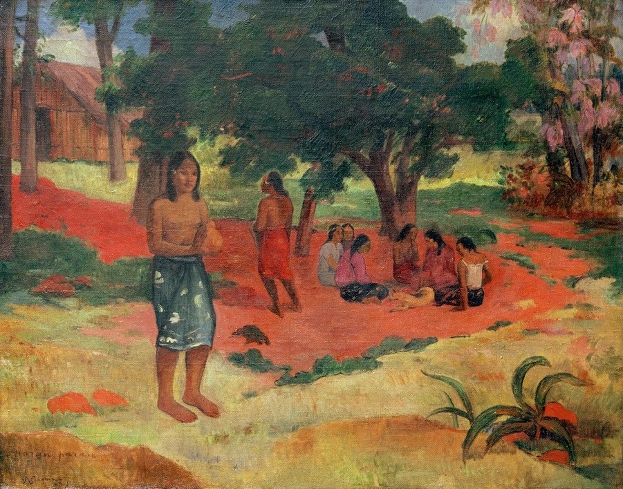 Paul Gauguin, Parau parau (II) (Frau,Völkerkunde,Naturvölker,Französische Kunst,Exotik,Naturverbundenheit,Land Und Leute)