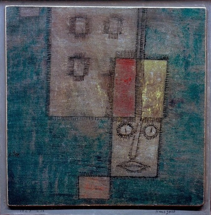 Paul Klee, Hausgeist (Bauhaus,Deutsche Kunst,Hausgeister,Mythologie,Schweizerische Kunst,Volksglaube, Klassische Moderne, Wunschgröße, Wohnzimmer, Treppenhaus)