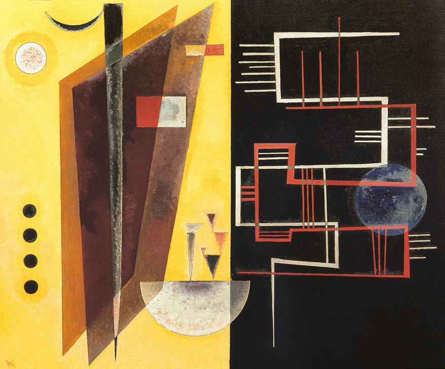 Wassily Kandinsky, Innerer Bund (Bauhaus,Geometrie,Kunst,Der Blaue Reiter,Abstrakte Kunst,Russische Kunst,Monogramm,Abstraktion,Form,Farbe)