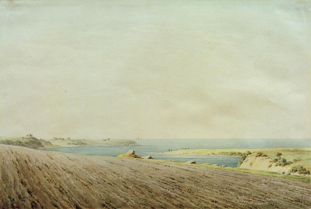 Caspar David Friedrich, Ostsee bei Rügen (Deutsche Kunst,Küste,Landschaft,Meer,Bucht,Romantik)