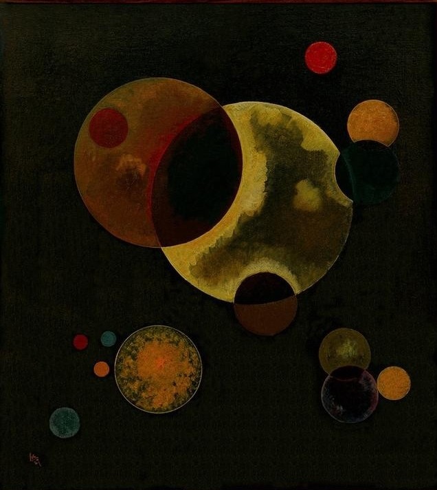 Wassily Kandinsky, Schwere Kreise (Abstrakte Kunst,Russische Kunst,Kreis)