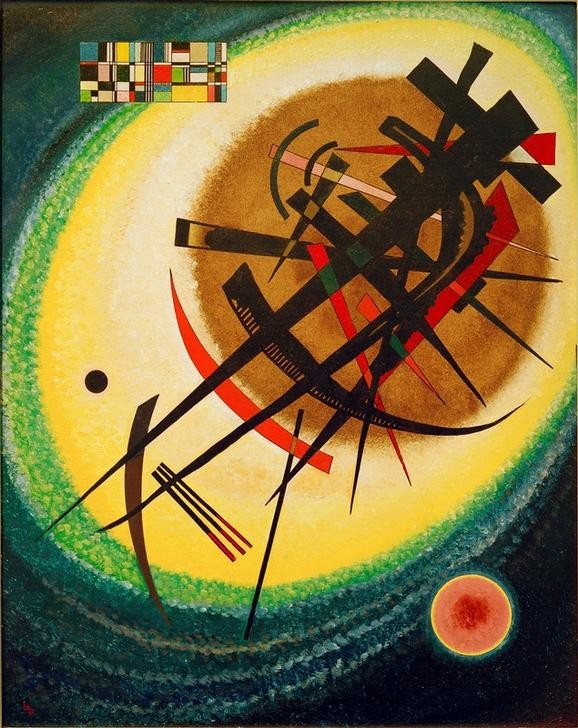 Wassily Kandinsky, Im hellen Oval (Bauhaus,Abstrakte Kunst,Russische Kunst)