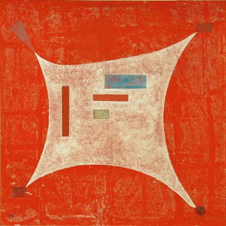 Wassily Kandinsky, Zu vier Ecken (Abstrakte Kunst,Russische Kunst)