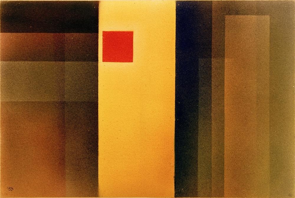 Wassily Kandinsky, Rotes Quadrat (Abstrakte Kunst,Russische Kunst,Rot,Quadrat)