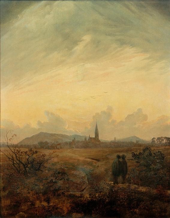 Caspar David Friedrich, Neubrandenburg (Geographie,Landschaft,Stadtansicht,Romantik,Topographie)