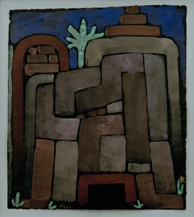 Paul Klee, Ilfenburg (Architektur,Bauhaus,Deutsche Kunst,Baum,Architekturdarstellung,Schweizerische Kunst)